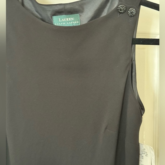 NWT | Lauren x Ralph Lauren | Vintage Timeless Long Sleeveless Black Gown Size 6 - Picture 2 of 4